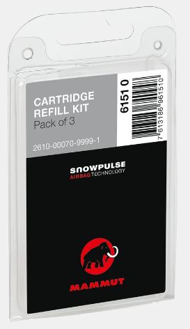Mammut Airbag Gas Cartridge Refill Kit (pack of 3)