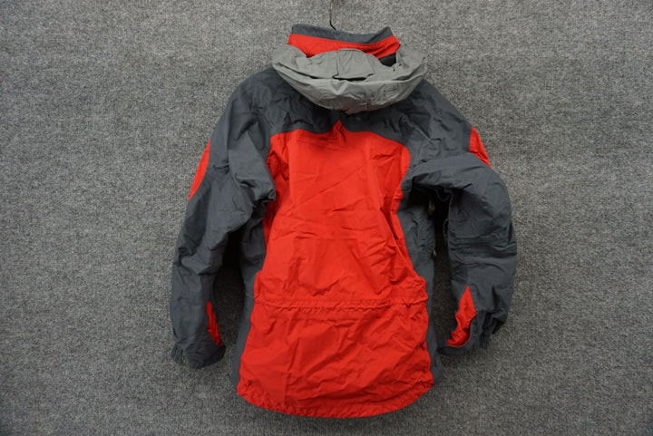Columbia Gray/Red Size W Small Women's Rain Jacket