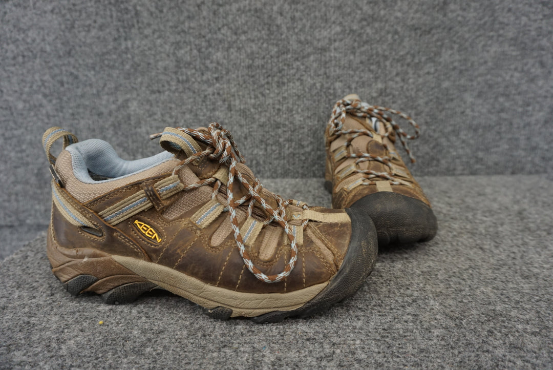 Keen Blue/Brown Size W6.5/37 Women's Hiking Shoes